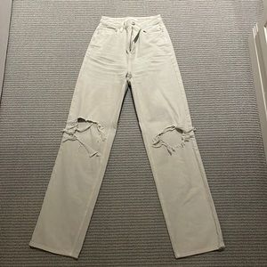 PacSun Eco Grey Ripped Boyfriend jeans in SIZE 25